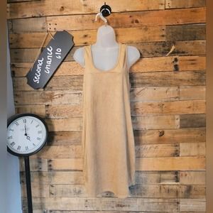 Bear Dance women's faux suede tan colored shift dress size M